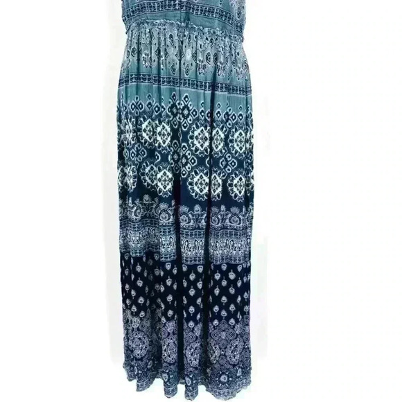 Patrons of Peace Blue Paisley Maxi Dress Size‎ M - Picture 5 of 7